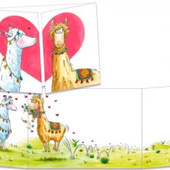 Mooch..... Sophie Turrel Folding Greetings Card - Llama Love CT301 Greetings Cards