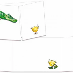 Mooch..... Sophie Turrel Folding Greetings Card - Crocodile CT1