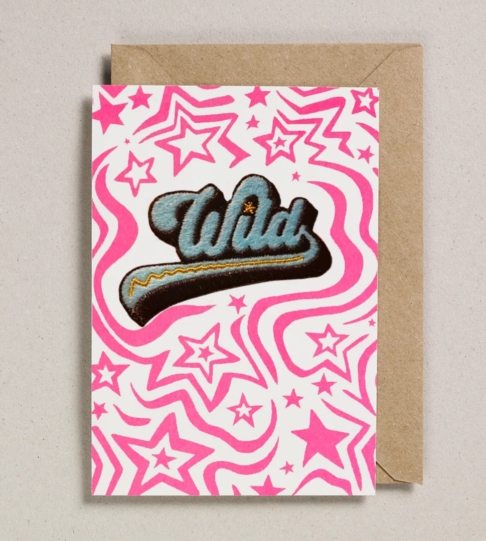 Mooch..... Greetings Cards Iron On Patch Card Wild Mooch..... Greetings Cards Iron On Patch Card Wild