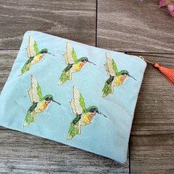 Mooch..... Gifts For Teachers Velvet Hummingbird Pouch
