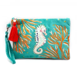 Mooch..... New Arrivals House Of Disaster Coral Seahorse Clutch Bag
