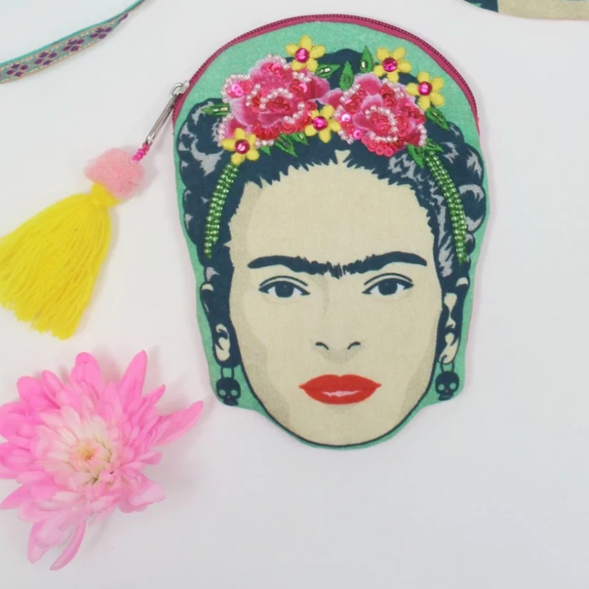 Mooch..... New Arrivals House Of Disaster Frida Kahlo Coin Purse Mooch..... New Arrivals House Of Disaster Frida Kahlo Coin Purse