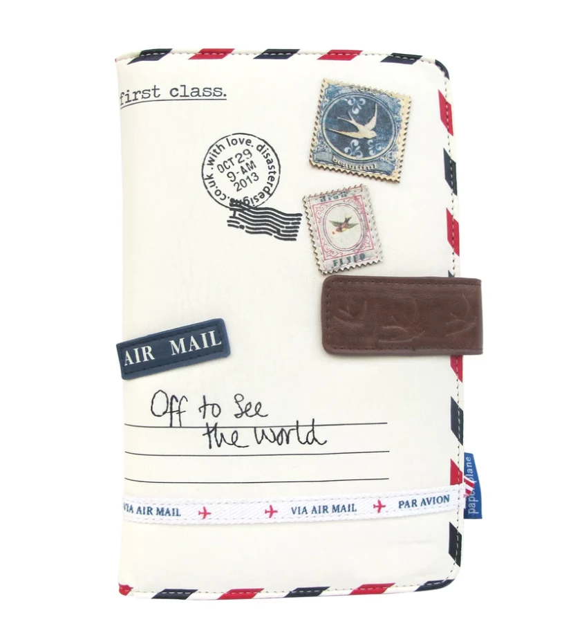 Mooch..... House Of Disaster Paper Plane Cream Travel Wallet Mooch..... House Of Disaster Paper Plane Cream Travel Wallet