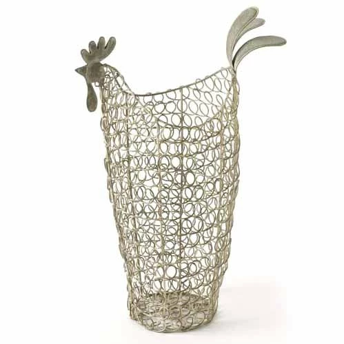 Mooch..... Wire Rustic Chicken Egg Basket Home Furnishings And Gifts